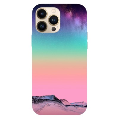 Husa compatibila cu Apple iPhone 13 Pro Max model Color vibe mountains, Silicon, TPU, Viceversa foto