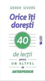 Orice iti doresti. 40 de lectii pentru un altfel de antreprenor