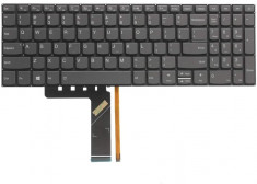 Tastatura laptop, Lenovo, IdeaPad 520-15IKB, 330-15ISK, 330-15IGM, 320-17IKB, V320-17IKB, iluminata, US, silver foto