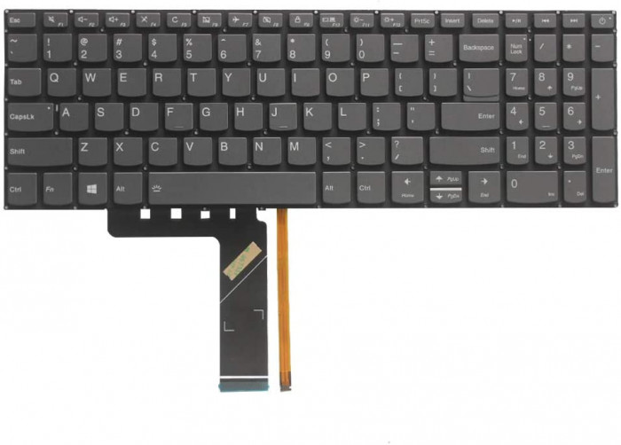 Tastatura Laptop, Lenovo, IdeaPad 130-15AST Type 81H5, iluminata, layout US