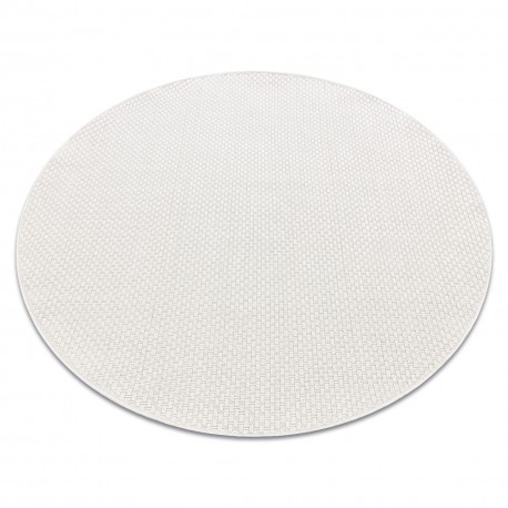 Covor TIMO 6272 cerc sisal exterior alb, cerc 200 cm