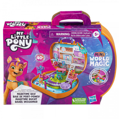 My little pony mini world magic set de joaca compact creation maretime bay foto