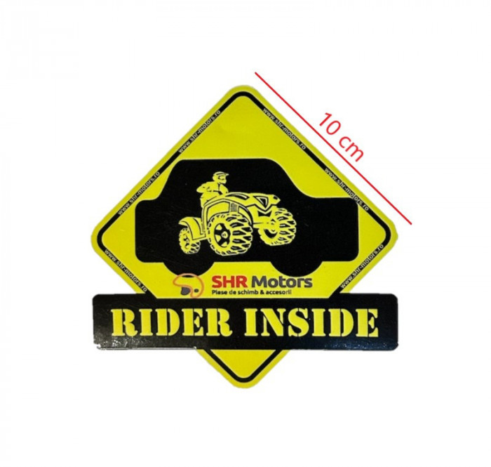 Sticker &quot;Rider Inside&quot; ATV