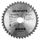 Disc fierastrau vidia Graphite 190 x 30 mm, 40 dinti pentru lemn