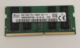 Memorie Laptop Sodimm, SK Hynix, 8GB, DDR4, 2666Mhz, 2Rx8, PC4-2666V, CL19, PC4-21300, HMA82GS6AFR8N-VK, 1.2V, non-ECC, Unbuffered, SODIMM, 260 pini