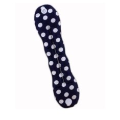 Accesoriu tip twister, pentru aranjarea parului in stil coc, 23 cm, albastru alb