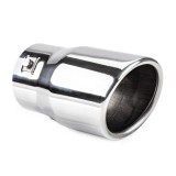 Ornament toba esapament AMiO MT 007 cromat din otel inoxidabil rezistent la acizi, montaj 48-65 mm, montare cu cleme sau prin sudare
