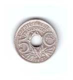 Moneda Franta 5 centimes 1925, stare buna, curata