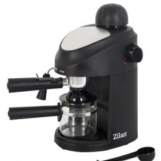 Espressor manual ZILAN ZLN-3154, Negru Dispozitiv spumare, Sistem cappuccino, Putere 800W,