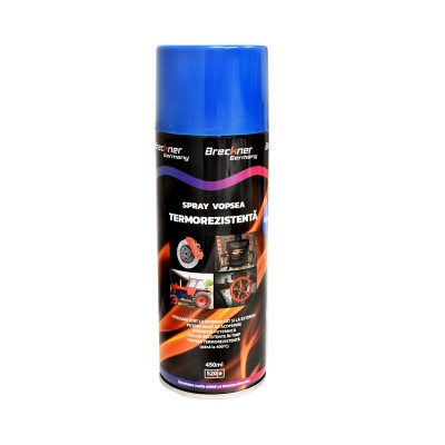 Spray vopsea ALBASTRU rezistent termic pentru etriere 450ml. Breckner BK83119 foto