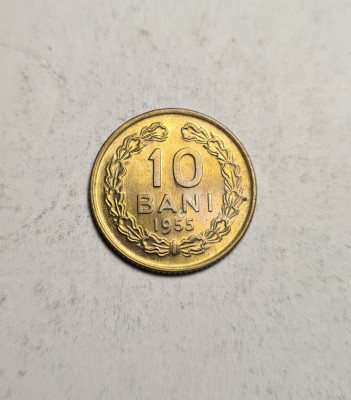 10 bani 1955 UNC foto