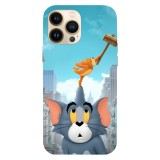 Husa compatibila cu Apple iPhone 13, Viceversa, model Boink Tom and Jerry , Silicon, TPU, Transparent, Carcasa