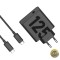 Incarcator retea Motorola TurboPower 125W GaN, port USB Type-C, inclus cablu USB Type-C (6.5A), Negru