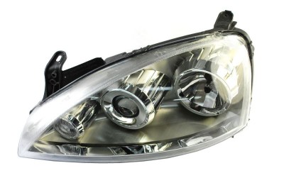Far Opel Corsa C 10.2003-10.2010 TYC fata stanga tip bec H7+H7, reglare electrica, tip far ZKW foto