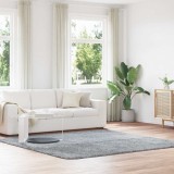 Cumpara ieftin Covor shaggy cu pom &icirc;nalt, NAVARRA, gri deschis, 240x240 cm