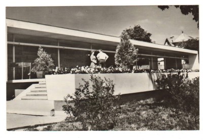 CPIB 23878 CARTE POSTALA - RESTAURAN LA TECHIRGHIOL, CIRCULATA, 1967, STAMPILE, TIMBRU foto