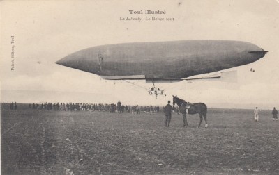 Franta - DIRIJABILUL LE LEBAUDY - Necirculata foto