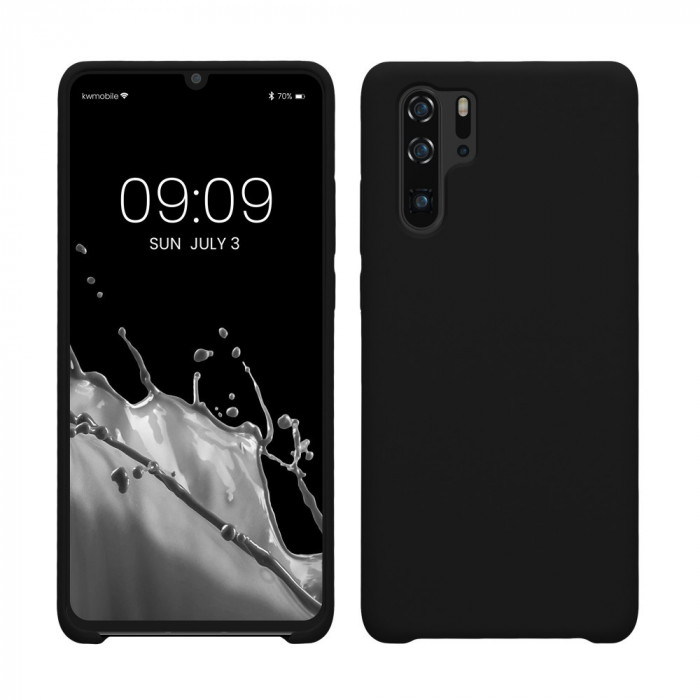 Husa pentru Huawei P30 Pro, Silicon, Negru, 47423.01