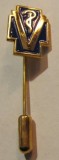 CY - Insigna "Asociatia Generala a Medicilor Veterinari din Romania" / 45 mm x 13 mm 4,50 g / emisa dupa 2000 / Stare!