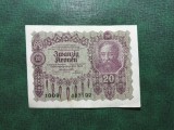 AUSTRO UNGARIA 20 COROANE 1922
