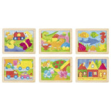 Puzzle multicolor - 1000 culori - Mai multe modele | Goki