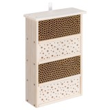 Hotel pentru albine Navaris, cu 4 camere de reproducere 40x26x10.5 cm, lemn, 56086.01