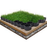 Cumpara ieftin Grilaje de gazon, 16 buc., negru, 60x40x3 cm, plastic
