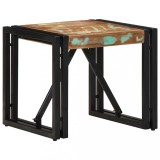 VidaXL Masuta de cafea multicolora 40x40x35 cm lemn masiv recuperat