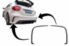 Ornamente Bara Spate Flapsuri Mercedes A-Class W176 (2012-2018) Negru Lucios Performance AutoTuning, KITT