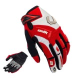 Manusi motociclete cross-enduro unisex Unik Racing model X-12 culoare: rosu, XXL (11 cm)