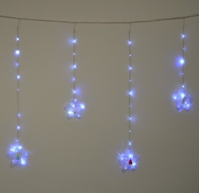 Instalatie de Craciun, turturi STEA, 130 led, 3x0.3x0.7, 9055M foto