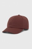 Jack Wolfskin șapcă Baseball culoarea maro, cu imprimeu 1900675