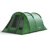 Cort Familia HUSKY Bolen 4 Dural Green, 4 Persoane, Impermeabil 3000mm, Tunel, Spatios, Camping, Montare Usoara, 260x450x200cm, 15kg