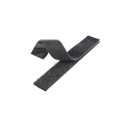 Banda velcro Crisalida, arici complet puf si scai 2 x 20 cm, Negru foto