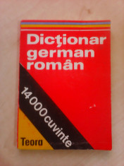 Dictionar german-roman , 14 000 de cuvinte foto