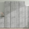 Gossi dulap de depozitare, gri beton, 70x42,5x225 cm, lemn prelucrat