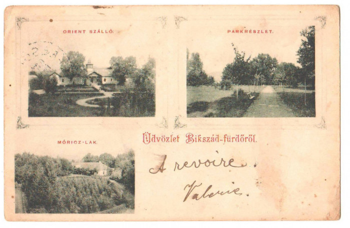 SV * Baile Bicsard * BISERICA ORTODOXA * PARCUL * VILA MORICZ * 1901 * Mai RARA!