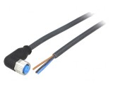 Cablu de conectare M8 PIN 3 unghi 5m IP67