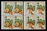 RO 2007 LP 1762 &quot;Europa 2007, Cent. Cercetasiei&quot; , bloc de 4 ,MNH, Nestampilat