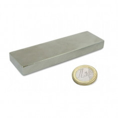 Magnet neodim bloc, 100x30x10 mm, putere 42 kg, N48