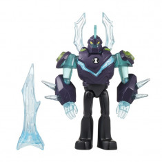 Figurina Ben 10 Cap de diamant Omni-adaptat, 12 cm, Albastru/Negru foto