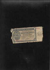 Rar! Spania 25 pesetas 1936 Burgos seria8264479 uzata