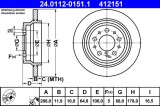 ATE 24.0112-0151.1 Disc frana