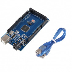 Placa de dezvoltare compatibila cu Arduino MEGA 2560 (ATmega2560 + CH340) &amp;amp;#351;i Cablu 50 cm foto