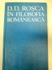 IN FILOSOFIA ROMANEASCA-D.D. ROSCA 1979