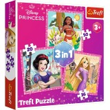 PUZZLE TREFL 3IN1 DISNEY PRINCESS FLORI MINUNATE SuperHeroes ToysZone