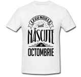 Cumpara ieftin Tricou &quot; Legendele sunt nascute in octombrie &quot;