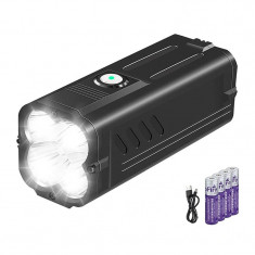 Lanterna LED Superfire M20, 6000 lm, 362 M, incarcare USB-C, 72 W, acumulator 10400 mAh