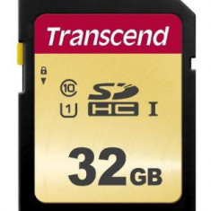 Card de memorie Transcend TS32GSDC500S, SDHC, 32GB, Clasa 10 UHS-I U1