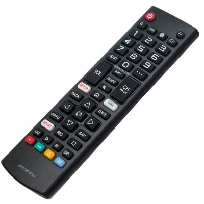 Telecomanda pentru Smart TV LG AKB75675304, x-remote, Netflix, Prime video, Negru foto